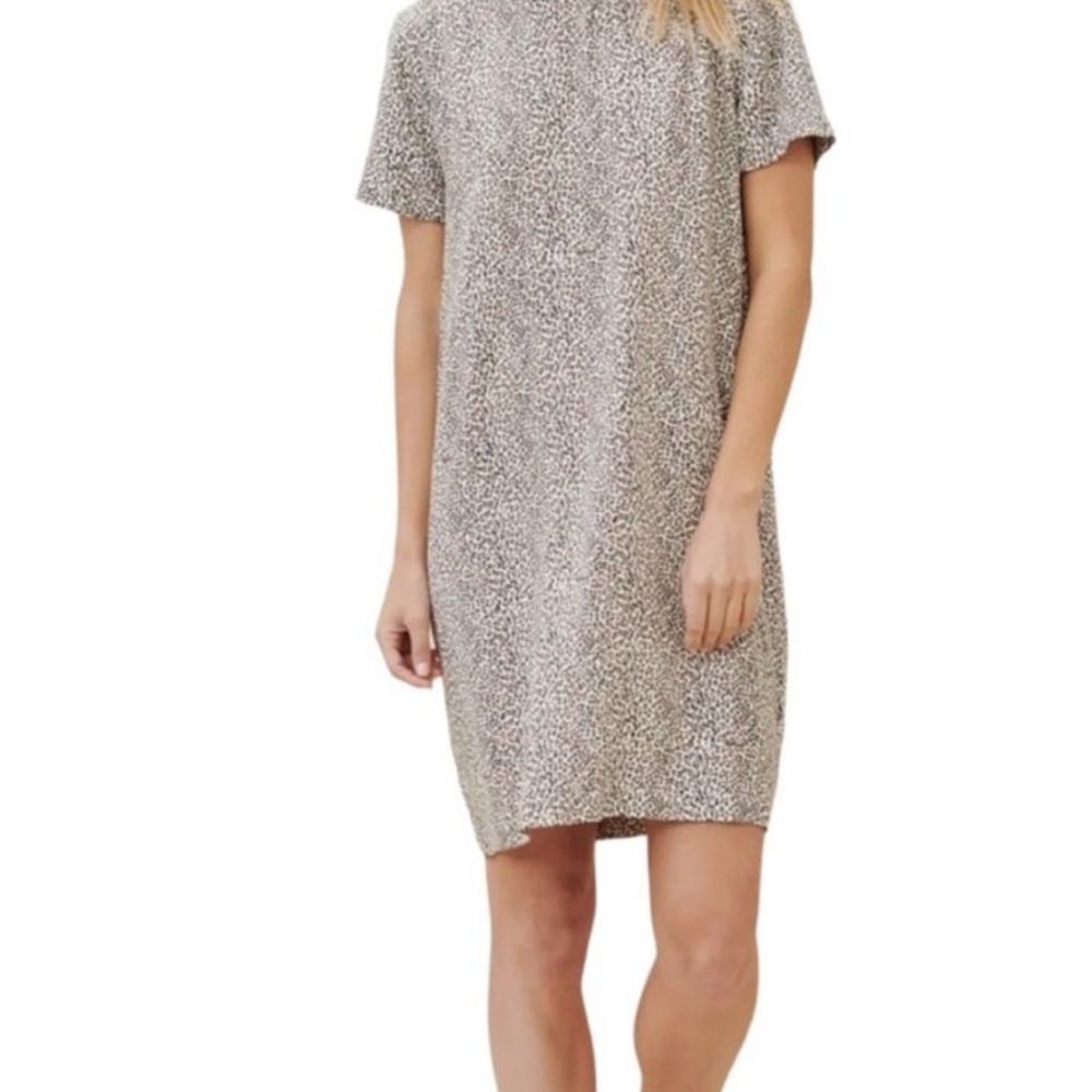 Jenni Kayne Leopard Print Shirt Dress